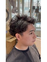 アヴァンス 天王寺店(AVANCE.) 刈り上げアップバング×ニュアンスパーマ