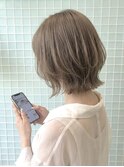 ハッシュレイヤーショートボブ/ベージュカラー