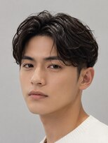 ノイセルヘアー(Noisyle Men's hair) リバースセンターパート/ニュアンスパーマ/ダウンバング/MEN'S