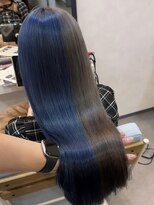 ルーチェ(Lu-che) ツートーンカラー ブルーカラー×グレージュカラー