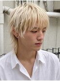 ニュアンスウルフニュアンスパーマダウンバングナードショート