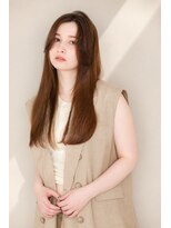 パノラ 下北沢(PANOLA)&nbsp;センターパートロングスタイル　ベージュカラー