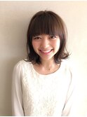 ウエット感が可愛い外ハネスタイル♪ 担当川瀬賢翁