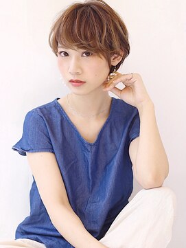 オーロ 宝塚店(ORO) 【耳かけ大人かわいいハイライトカラー小顔クールショート】