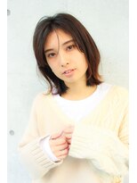 モリオ フロム ロンドン 大宮2号店(morio from London)&nbsp;【なかじま ひびき】シースルーバング×外ハネロブ