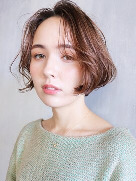 アイティー バイ アルバム 中野店(IT by ALBUM) モカベージュ_ハイライトカラーセミウェットウェーブ_57388