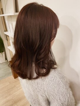 エーケーエー(hair life a.k.a) ピンクベージュカラー