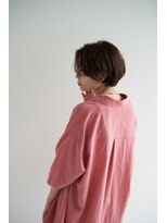 ヘアーラウンジ エゴ(Hair Lounge EGO) 耳掛けで色気アップ 魅力倍増カールショートボブ