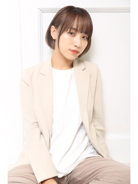 クラッチムク 博多口(CLUTCH muk.) ナチュラル艶髪ストレートボブa10