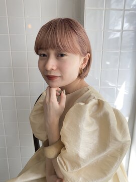 シキクーパー ヨコハマ(siki cooper) ［横浜/横浜駅] ピンクベージュ　ショートボブ
