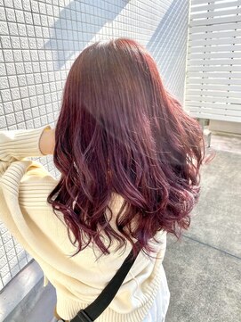 ユッカ 高槻茨木店(YUCCA) 【 YUCCA 】大人可愛い20代30代40代ロング/ピンク