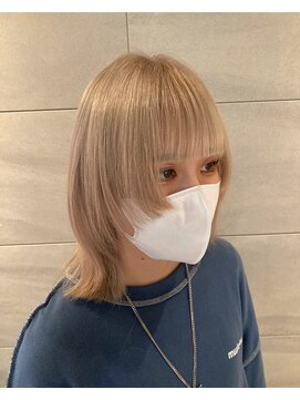 リー 京橋(Lee) 【Lee京橋】ショート×ハイトーンベージュ