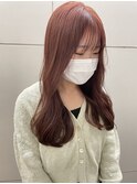 ブリーチ無しピンクベージュ