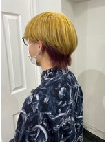 ゲーム 渋谷店(GAME)&nbsp;ダブルカラーイエローカラーケアブリーチハイトーンカラー韓国