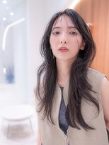 大人かわいいショコラアッシュ/ヘルシースタイル/ふんわりカール