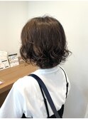 ショートボブニュアンスパーマ