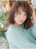 斜めバング♪くせ毛風抜け感小顔くびれカールc5志木20代30代40代