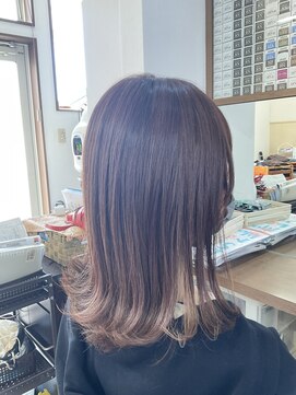 コアフィールフィス(COIFFURE fils) 新規お得クーポンあり【見附　今町】ミディアム外ハネスタイル