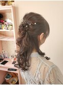 ハーフアップ