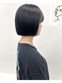 【kaN.】タッセルボブ×ブルーブラック×髪質改善