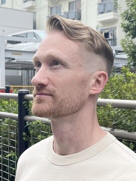 刈部倶楽舞 フェード/メンズ/アップバング/ツーブロック/ナチュラル