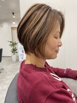 リノアバイフェリア(LINO’A by felia)&nbsp;40代50代60代おすすめ◎ハイライトで白髪ぼかし◎ミセスショート