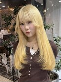 色落ちしない透明感ブロンドヘア♪【唐木彩華】