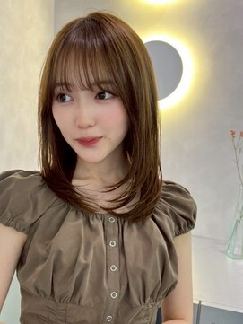 ベイルーム(BAYROOM by HONEY omotesando) レイヤーカット　髪質改善カラー　ミルクティーベージュ　美髪