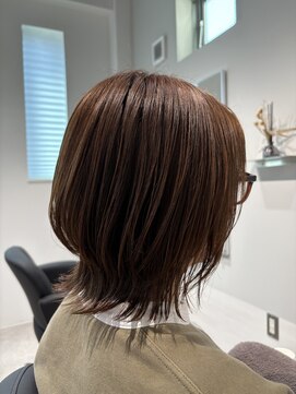 ハーツ 船橋(HEARTS) 大人レイヤーボブで春らしいスタイルに!【船橋/白髪ぼかし】