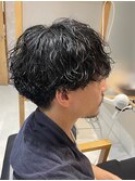 メンズショート/ナチュラル/ニュアンスパーマ