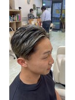 マキシム ナカイ(MAXIM NAKAI)&nbsp;メンズハイライトカラーメンズブリーチかきあげヘア