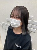 フェイスフレーミング/シルバー/外はねボブ