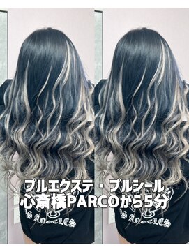 ガルボヘアー 心斎橋店(garbohair) 心斎橋プルエクステプルシールエクステシルバーカラー