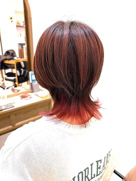 襟足ピンクバイオレット