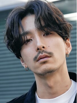 フィフス 札幌大通(fifth) 札幌大通センターパートメンズパーマ毛流れ微分けフェザーパーマ