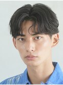渋谷緩めフェザーニュアンスパーマセンターパートパーマ落とし