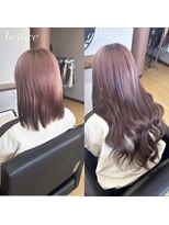 ベイビーズブレス(Baby's breath)&nbsp;【エンドカラー×ピンクブラウン】#エクステ #岡山 #倉敷
