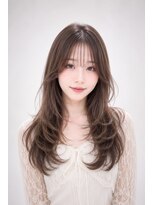 エートス(ethos)&nbsp;三好市美容室 シースルーバング×ショコラグレージュ