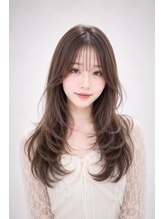 エートス(ethos)&nbsp;三好市美容室 シースルーバング×ショコラグレージュ