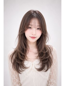 エートス(ethos) 三好市美容室 シースルーバング×ショコラグレージュ