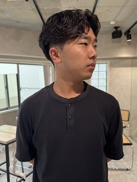 ハイプ マン 藤沢(HYPE MAN) フェザーパーマ毛流れパーマセンターニュアンスメンズカット