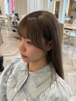 ニューヨークニューヨーク なんば道頓堀店(NYNY)&nbsp;顔まわりレイヤー×ミルクティーグレージュ