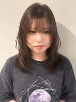 フォト 武蔵小杉(foto) 韓国風ミディアムレイヤー/ハッシュカット/グレージュ