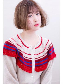 マリアバイアフロート(Maria by AFLOAT) ジェンダーレスな小顔ボブとろみワンカールバレイヤージュ