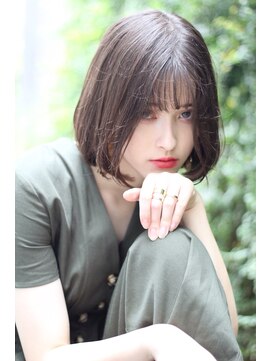 クーエフー(coo et fuu) 20代30代大人可愛い小顔ストレートボブショコラ抜け感透明感