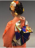 ヘアセット、振り袖