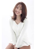 小顔♪ナチュラルミディアムスタイル