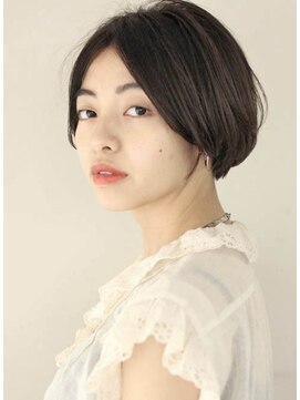 サーカス バイ ビュートリアム 青山(CIRCUS by BEAUTRIUM) 前髪長め 丸み スッキリ ショートボブ