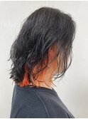 ナチュラルな癖×インナーorange