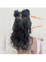 ホワイト(WHITE) お団子ツイン×イベントアレンジ×WHITE草柳